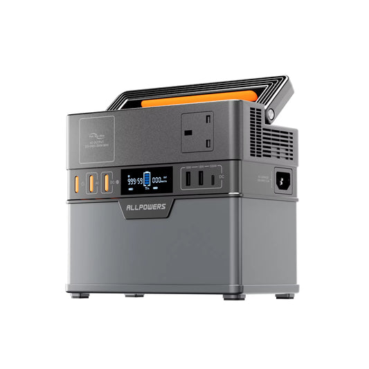 ALLPOWERS 300W Portable Power Station with Pure Sine Wave Output - 288Wh Capacity for Car Refrigerators, TVs, Drones, and Laptops (110V/220V)