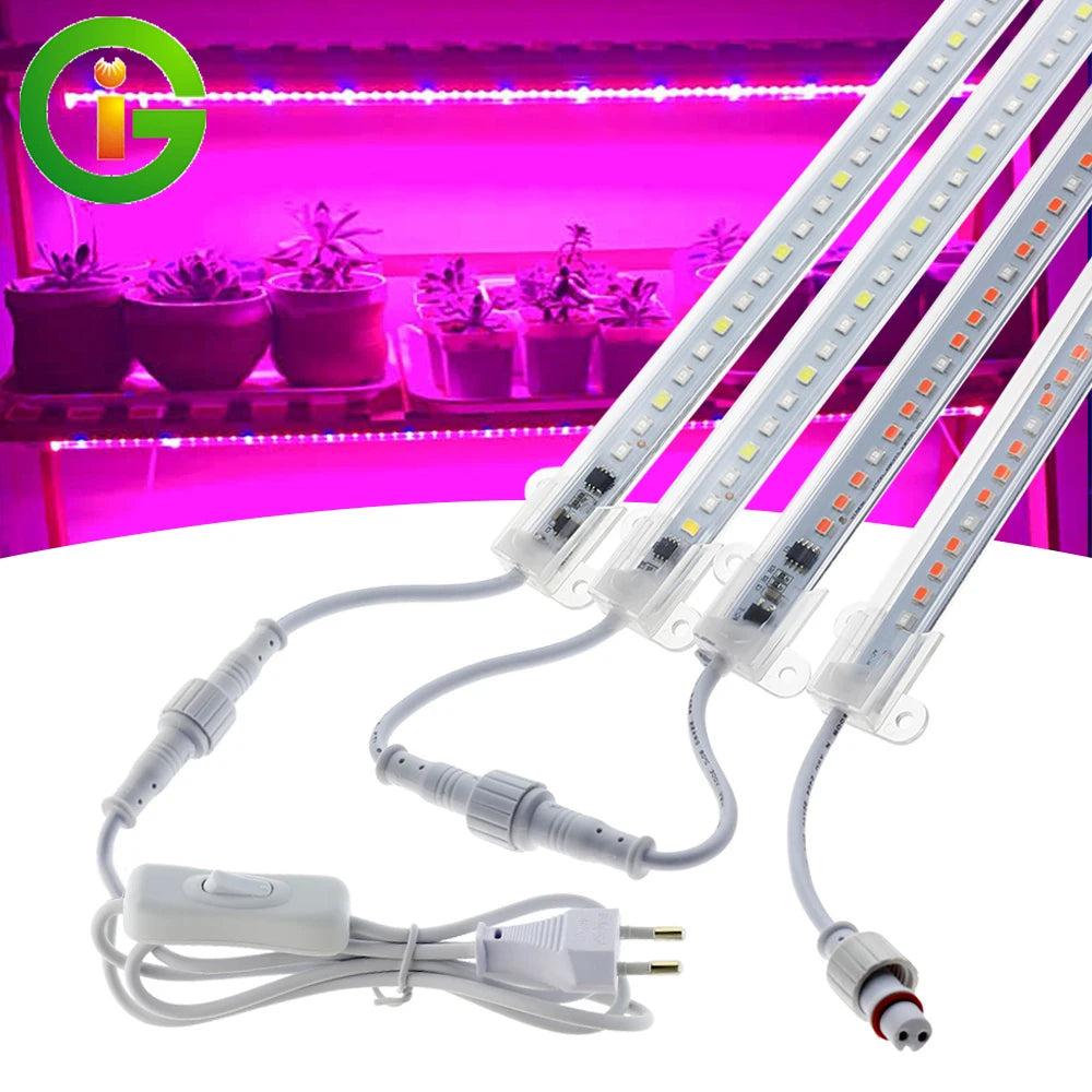 LED Kweeklamp Full Spectrum 72 LEDs – Waterdichte Grow Light voor Kamerplanten, Kruiden & Zaailingen