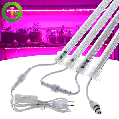 LED Kweeklamp Full Spectrum 72 LEDs – Waterdichte Grow Light voor Kamerplanten, Kruiden & Zaailingen