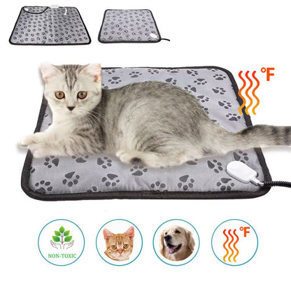 Elektrische Verwarmde Honden- & Kattenmand – Waterdichte Warmtemat met Instelbare Temperatuur