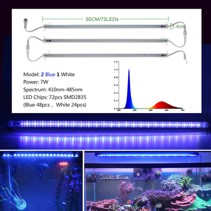 LED Kweeklamp Full Spectrum 72 LEDs – Waterdichte Grow Light voor Kamerplanten, Kruiden & Zaailingen